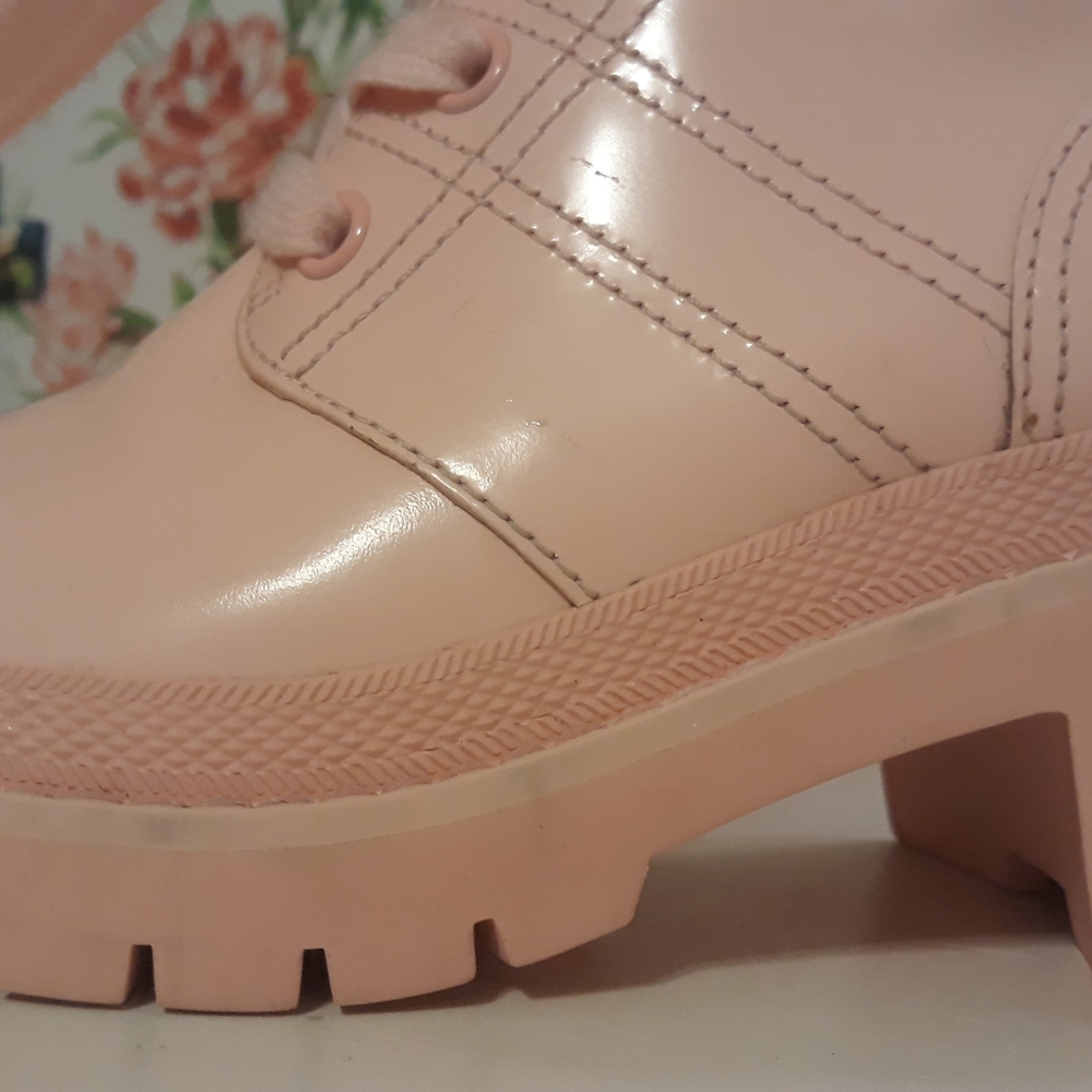 MARC JACOBS "Bristol" Light Pink Combat Boot 8.5 - Picture 4 of 8